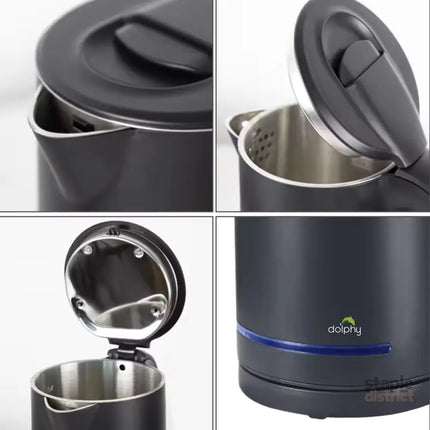 0.8L Electric Kettle Matt Black With Light Design - Appliances > Kitchen Appliances > Kettles