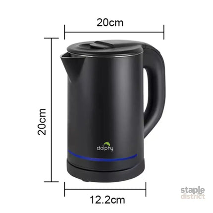 0.8L Electric Kettle Matt Black With Light Design - Appliances > Kitchen Appliances > Kettles