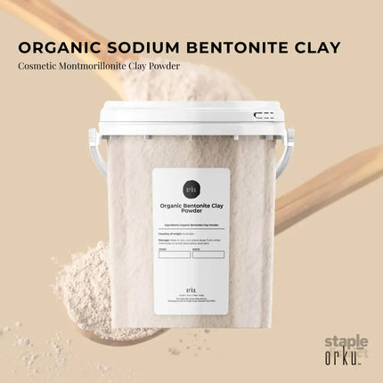 1.1Kg Organic Sodium Bentonite Clay Powder Tub Bucket - Cosmetic Montmorillonite - Commercial > Commercial Others >
