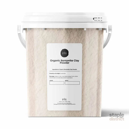 1.1Kg Organic Sodium Bentonite Clay Powder Tub Bucket - Cosmetic Montmorillonite - Commercial > Commercial Others >
