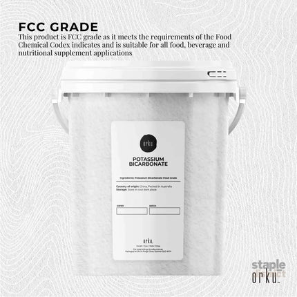1.3Kg Organic Potassium Bicarbonate Powder Tub Food Grade FCC for Brewing Baking - Commercial > Commercial Others >