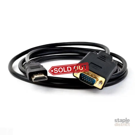 1.8M 6 Feet HDMI Male to VGA Male Cable for Computer Laptop PC Monitor ETC - Appliances > TV > TVs & Accessories