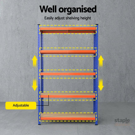 1.8M Giantz Garage Shelving Warehouse Rack - Tools > Tools Storage > Wall Storage Racks
