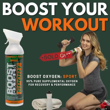 10 Litres of Boost Sport Oxygen in a Can Supplemental - 200 Breath (Large) - 1 Pack - Appliances > Aroma Diffusers &