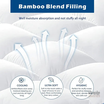 1000GSM Mattress Topper Viscose Derived from Bamboo Thick Pillowtop Fitted Mattress Cover with 45cm Deep Skirt