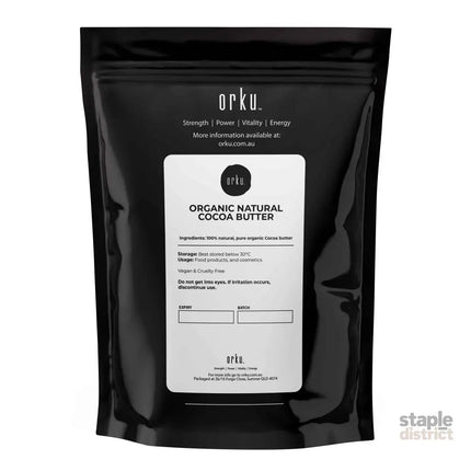 100g Organic Cocoa Butter - Raw Natural Food Grade Chunks - Skin Body DIY Cream - Health & Beauty > Skincare > Facial