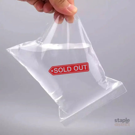 100PCS 100micron Bulk Clear Resealable PE Plastic Zip Bags - 20*28Cm - Commercial > Packaging > Postage Satchels & Boxes
