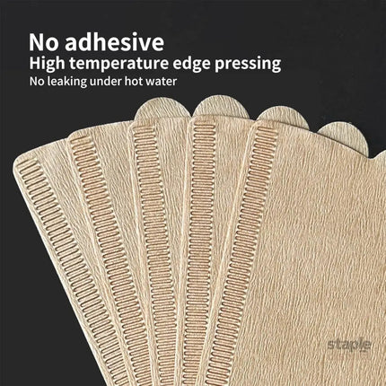 100PCS Coffee Filter Paper Drip Cone Funnel Handmade Filters for Coffee Machine - V02-100PCS - Appliances > Kitchen
