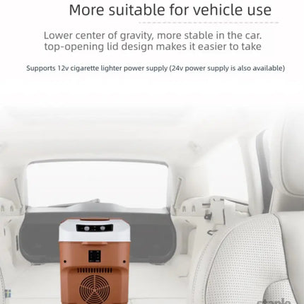 10L Portable Electric Cooler & Warmer Car Fridge with Digital Display 12V/240V Dual Power for Camping Road Trips & Home