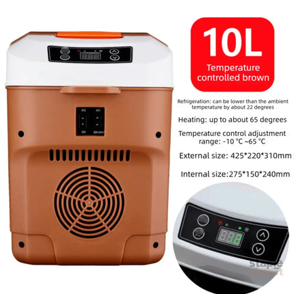 10L Portable Electric Cooler & Warmer Car Fridge with Digital Display 12V/240V Dual Power for Camping Road Trips & Home