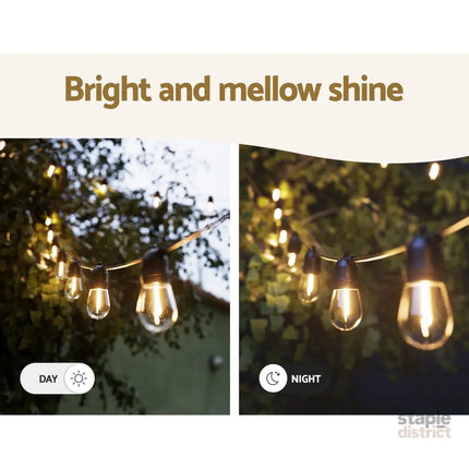 10m Festoon Lights Christmas Fairy String Lights Outdoor Party Garden Decor - Occasions > Christmas > Outdoor
