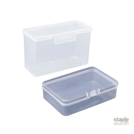10PCS Card Storage Box Transparent Plastic Holder ID Business Card Organizer - Long And Tall - Commercial > Commercial