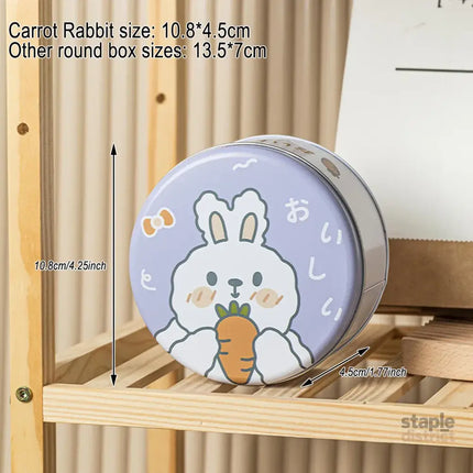 10PCS Cookie Tin Box Metal Biscuit Gift Box Candy Packaging Dragon Year Baking - Bread Bear (bump) - Commercial >