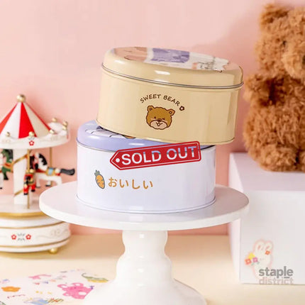 10PCS Cookie Tin Box Metal Biscuit Gift Box Candy Packaging Dragon Year Baking - Carrot Rabbit - Commercial > Packaging