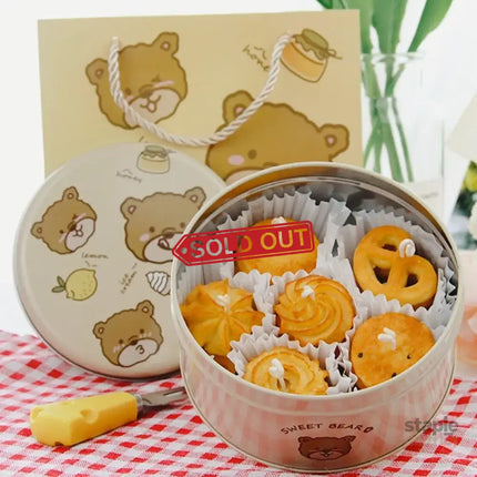 10PCS Cookie Tin Box Metal Biscuit Gift Box Candy Packaging Dragon Year Baking - Carrot Rabbit - Commercial > Packaging