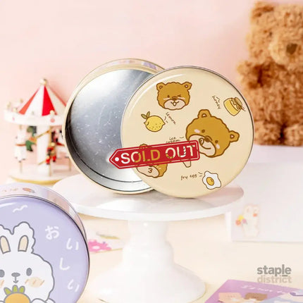 10PCS Cookie Tin Box Metal Biscuit Gift Box Candy Packaging Dragon Year Baking - Carrot Rabbit - Commercial > Packaging