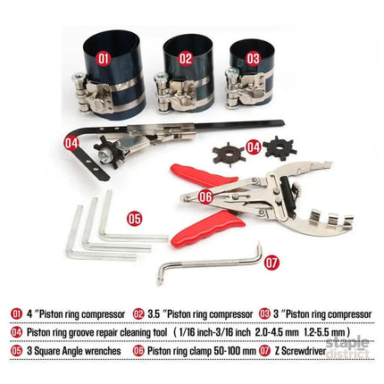 11X Auto Engine Piston Ring Service Tool Set Compressor Tools Kit for Car - Auto Accessories > Auto Accessories Others