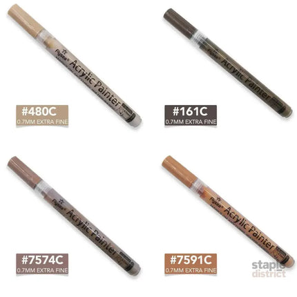 12 Colours Acrylic Paint Pens Markers Skin Tone - Commercial > Commercial Others > Office Supplies
