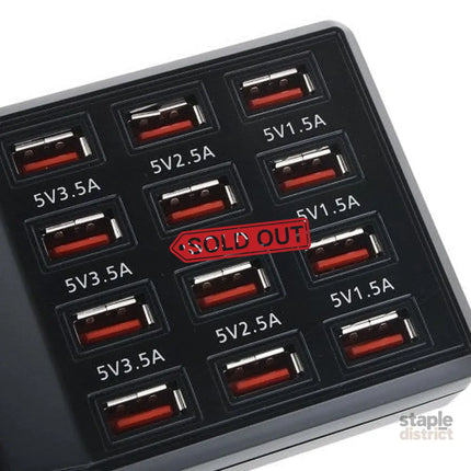 12-Port 60W USB Charge Station - Appliances > Fans > Portable Fans
