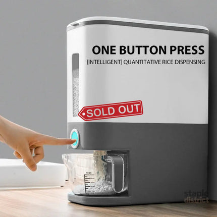 12Kg Automatic Grain Dispenser Cereal Rice Storage Box Kitchen Food Container - Commercial > Packaging > Postage
