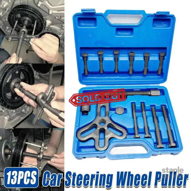13 Piece Steering Wheel Removal Tool Kit Automotive Repair Disassembly Set - Auto Accessories > Auto Accessories Others