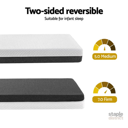 13cm Giselle Baby Cot Mattress Gel Foam - Baby & Kids > Kid’s Furniture > Kid’s Beds & Bed Frames