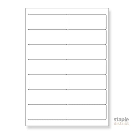 14 Up Self Adhesive Label Inkjet & Laser Printer Sheets – 99.1x38.1mm-2050056864460312576