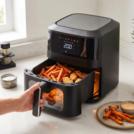 1400W 5L Non-Stick Digital Air Fryer with Clear Viewing Window - Appliances > Kitchen Appliances > Air Fryers