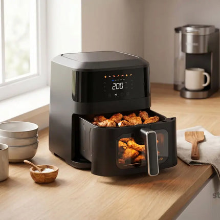 1400W 5L Non-Stick Digital Air Fryer with Clear Viewing Window - Appliances > Kitchen Appliances > Air Fryers