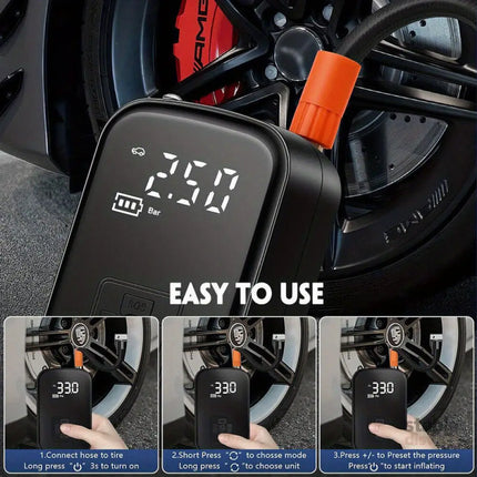150PSI Portable Cordless Air Compressor Tire Inflator - Auto Accessories > Auto Accessories Others > Automotive Repair