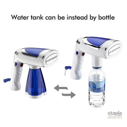 1600W Foldable Handheld Steamer for Clothes 40s Heat Up Wrinkle Remover with Brush - Appliances > Washers Dryers &