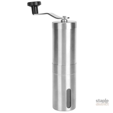 18.8cm Manual Coffee Bean Grinder Stainless Steel Hand Coffee Mill Ceramic Burr - Appliances > Kitchen Appliances >
