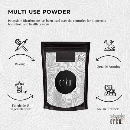 1Kg Organic Potassium Bicarbonate Powder - Food Grade Pure FCC Brewing Baking - Commercial > Commercial Others >