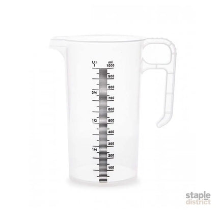 1L Measuring Jug Heavy Duty Clear Plastic Propylene Food Grade BPA 5 Pro-Jug - Home & Garden > Kitchenware > Kitchen