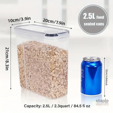 2.5L Kitchen Organizer Transparent Grocery Storage Jar for Food and Pantry Use - Commercial > Packaging > Postage