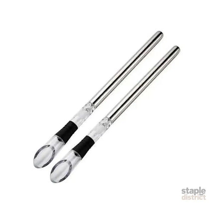 2-pack Wine Cooler Wine Bottle Cooler Stainless Steel Wine Chiller Wine Decanter with Wine Aerator - Appliances >