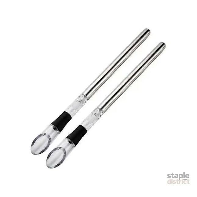 2-pack Wine Cooler Wine Bottle Cooler Stainless Steel Wine Chiller Wine Decanter with Wine Aerator - Appliances >