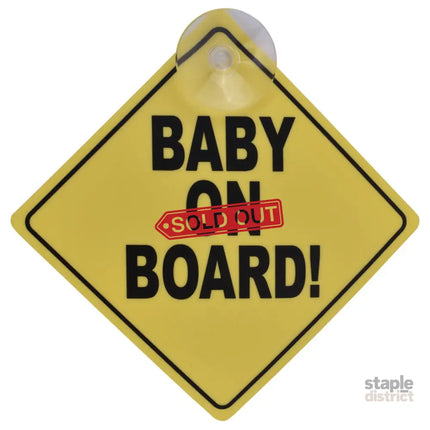 2 Pcs Baby On Board Car Safety Sign 13x13cm - Baby & Kids > Gates & Playpens > Safety Gates & Safety Accessories
