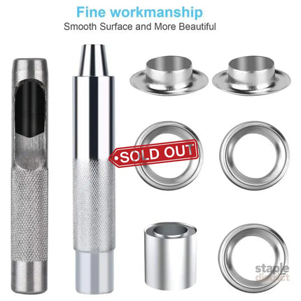200 Sets 12mm Copper Metal Eyelet Grommet Tent Tarp Tool Tarpaulin Installation - Appliances > Fans > Exhaust Fans