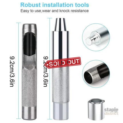 200 Sets 12mm Copper Metal Eyelet Grommet Tent Tarp Tool Tarpaulin Installation - Appliances > Fans > Exhaust Fans