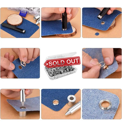 200 Sets 12mm Copper Metal Eyelet Grommet Tent Tarp Tool Tarpaulin Installation - Appliances > Fans > Exhaust Fans