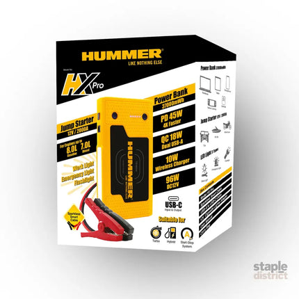 2000A Jump Starter Powerbank Hummer 37000mWh 12V Car Battery Charger LED HX Pro - Auto Accessories > 4WD & Recovery >