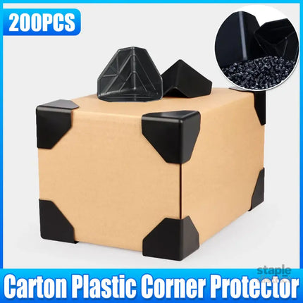 200pcs Plastic Corner Protectors Carton Anti Collision Box Edge Protection Guard - Commercial > Packaging > Postage
