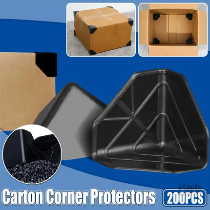 200pcs Plastic Corner Protectors Carton Anti Collision Box Edge Protection Guard - Commercial > Packaging > Postage