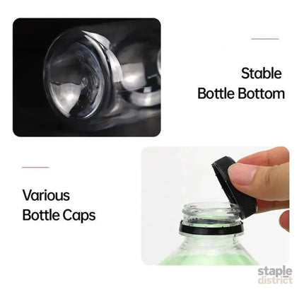 20pcs 250ml Reusable Plastic Juice Bottles 38mm Caliber Clear Beverage Container - Bottle-20pcs-Glossy -Black