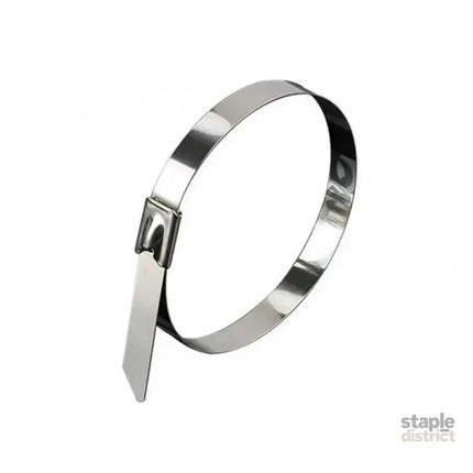 20X Stainless Steel Cable Ties S304 Marine Grade Zip Strap Locking Wrap 100-800Mm - 7.9x800mm - Commercial > Packaging