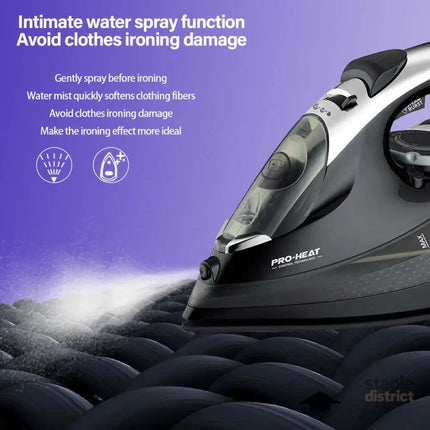 2200W Professional Steam Iron with Ceramic Soleplate - Appliances > Washers Dryers & Irons > Irons & Ironing Systems