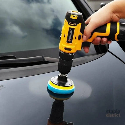 22Pcs 3’’ Buffing Waxing Polishing Sponge Pads Kit Set For Car Polisher Drill Au - Auto Accessories > Auto Accessories