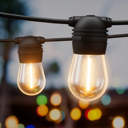 23m Solar Festoon Lights Outdoor LED String Light Christmas Party Decorations - Occasions > Christmas > Outdoor