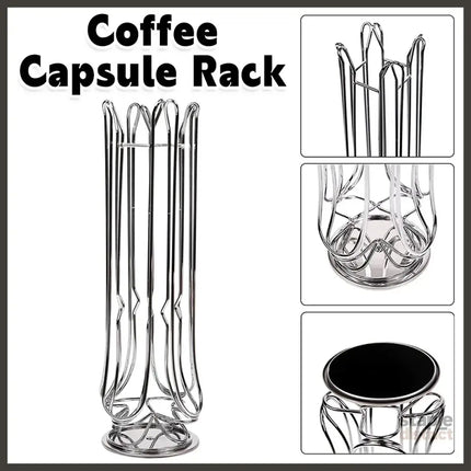 24 Coffee Capsule Holder Rack Storage Stand Pod Display Organizer Shelf Kitchen - Appliances > Kitchen Appliances >